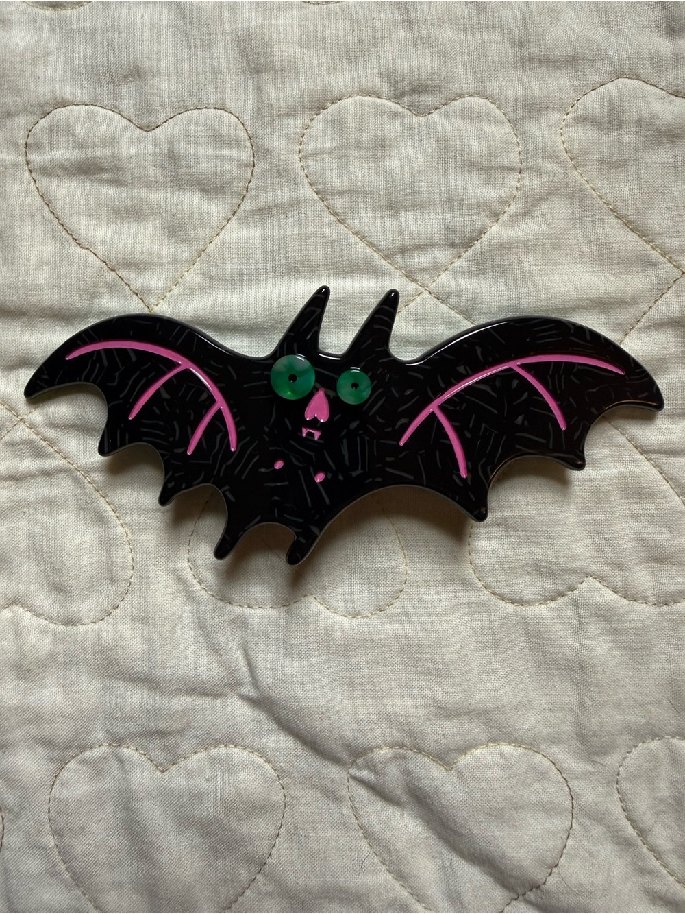 Halloween Bat Barrette Hair Clip Accessories Spooky October Creepy Haunted Fall